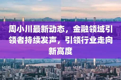 周小川最新動(dòng)態(tài)，金融領(lǐng)域引領(lǐng)者持續(xù)發(fā)聲，引領(lǐng)行業(yè)走向新高度