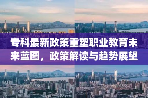 ?？谱钚抡咧厮苈殬I(yè)教育未來藍圖，政策解讀與趨勢展望