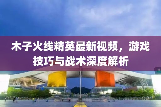 木子火線精英最新視頻，游戲技巧與戰(zhàn)術(shù)深度解析