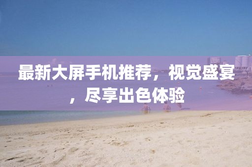 最新大屏手機(jī)推薦，視覺盛宴，盡享出色體驗(yàn)