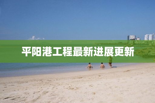 平陽(yáng)港工程最新進(jìn)展更新