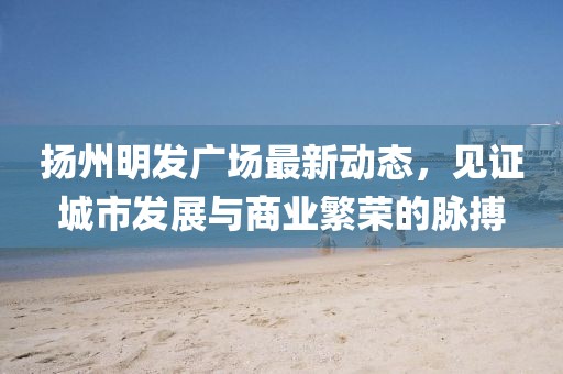 揚州明發(fā)廣場最新動態(tài)，見證城市發(fā)展與商業(yè)繁榮的脈搏