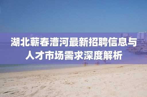 湖北蘄春漕河最新招聘信息與人才市場需求深度解析
