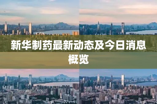 新華制藥最新動態(tài)及今日消息概覽