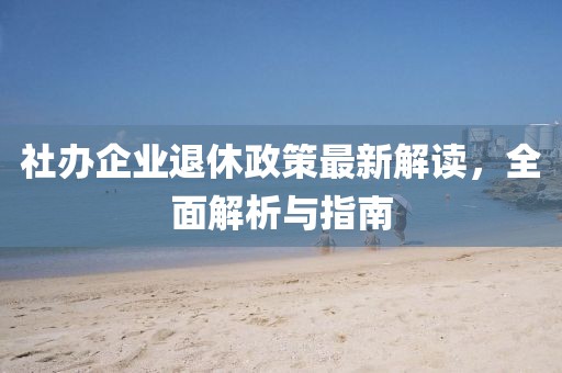 社辦企業(yè)退休政策最新解讀，全面解析與指南