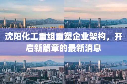 沈陽(yáng)化工重組重塑企業(yè)架構(gòu)，開(kāi)啟新篇章的最新消息