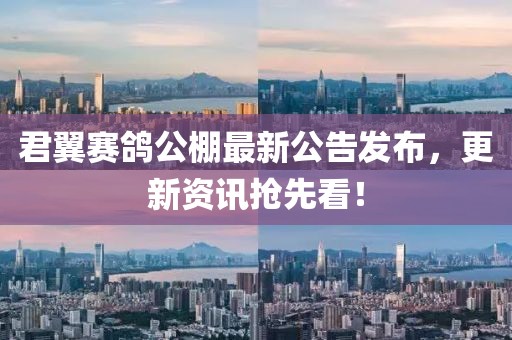 君翼賽鴿公棚最新公告發(fā)布，更新資訊搶先看！