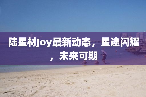 陸星材Joy最新動態(tài)，星途閃耀，未來可期