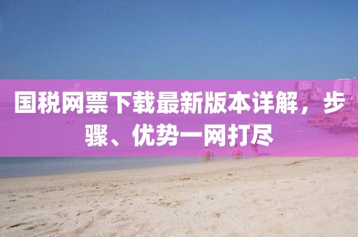 國稅網(wǎng)票下載最新版本詳解，步驟、優(yōu)勢一網(wǎng)打盡