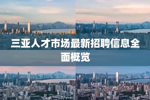 三亞人才市場(chǎng)最新招聘信息全面概覽