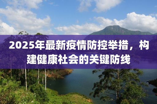 2025年最新疫情防控舉措，構(gòu)建健康社會的關(guān)鍵防線