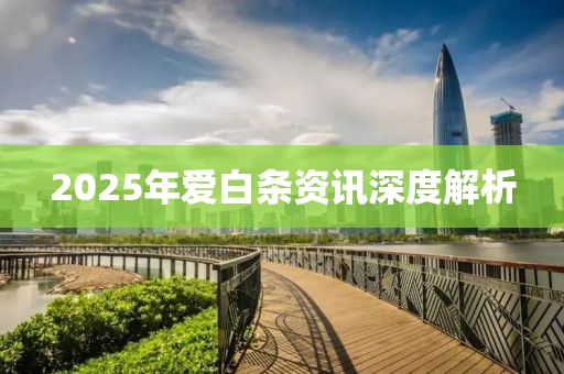 2025年愛白條資訊深度解析