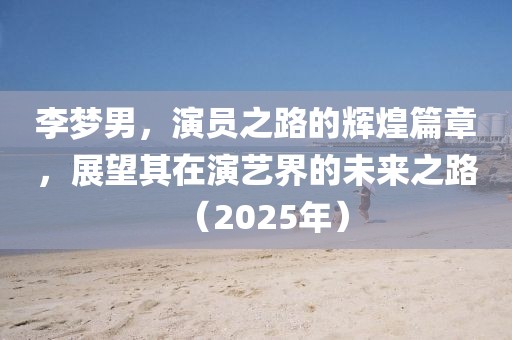 李夢男，演員之路的輝煌篇章，展望其在演藝界的未來之路（2025年）