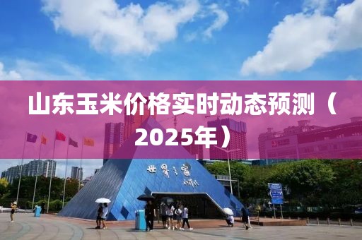 山東玉米價格實時動態(tài)預測（2025年）