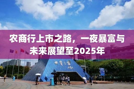 農(nóng)商行上市之路，一夜暴富與未來展望至2025年