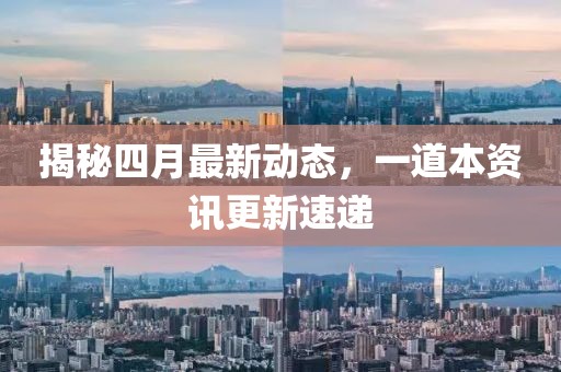 揭秘四月最新動態(tài)，一道本資訊更新速遞