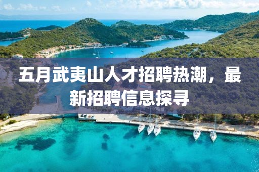 五月武夷山人才招聘熱潮，最新招聘信息探尋