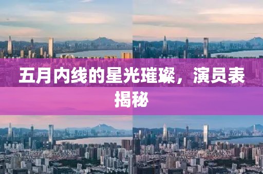 五月內(nèi)線的星光璀璨，演員表揭秘