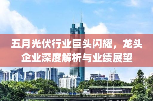 五月光伏行業(yè)巨頭閃耀，龍頭企業(yè)深度解析與業(yè)績展望