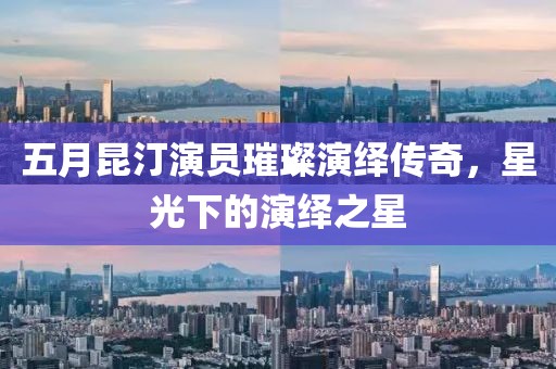 五月昆汀演員璀璨演繹傳奇，星光下的演繹之星