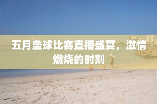 五月壘球比賽直播盛宴，激情燃燒的時刻