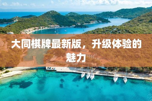 大同棋牌最新版，升級(jí)體驗(yàn)的魅力