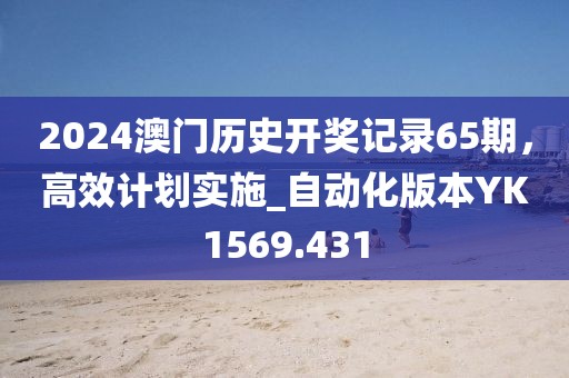 2024澳門歷史開獎記錄65期，高效計劃實(shí)施_自動化版本YK1569.431