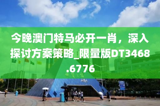 今晚澳門特馬必開一肖，深入探討方案策略_限量版DT3468.6776