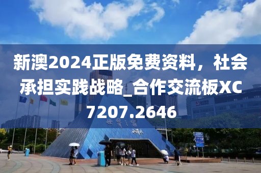 新澳2024正版免費資料，社會承擔實踐戰(zhàn)略_合作交流板XC7207.2646