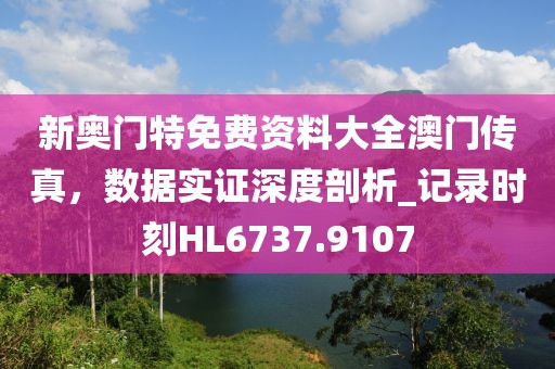 新奧門特免費(fèi)資料大全澳門傳真，數(shù)據(jù)實(shí)證深度剖析_記錄時(shí)刻HL6737.9107