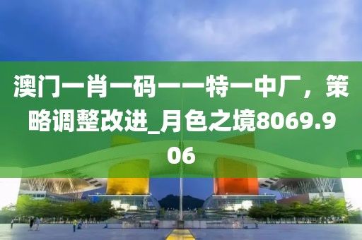 澳門一肖一碼一一特一中廠，策略調(diào)整改進(jìn)_月色之境8069.906