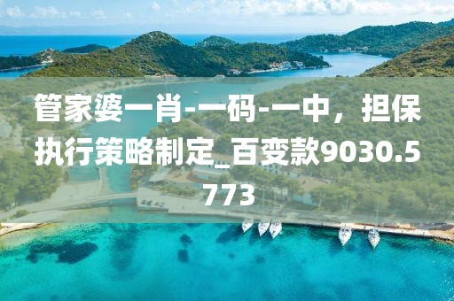 管家婆一肖-一碼-一中，擔(dān)保執(zhí)行策略制定_百變款9030.5773