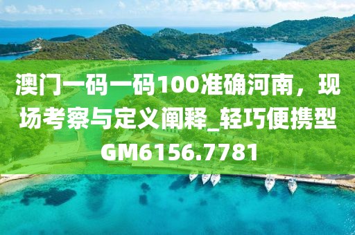 澳門一碼一碼100準確河南，現(xiàn)場考察與定義闡釋_輕巧便攜型GM6156.7781