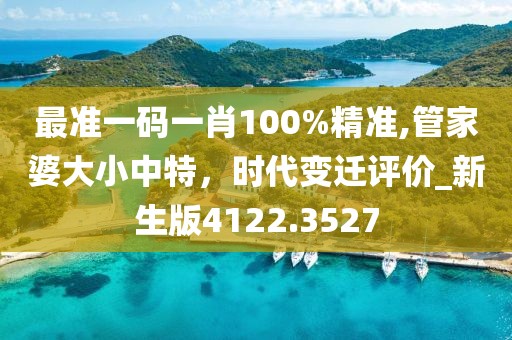 最準(zhǔn)一碼一肖100%精準(zhǔn),管家婆大小中特，時(shí)代變遷評(píng)價(jià)_新生版4122.3527