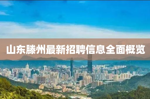 山東滕州最新招聘信息全面概覽