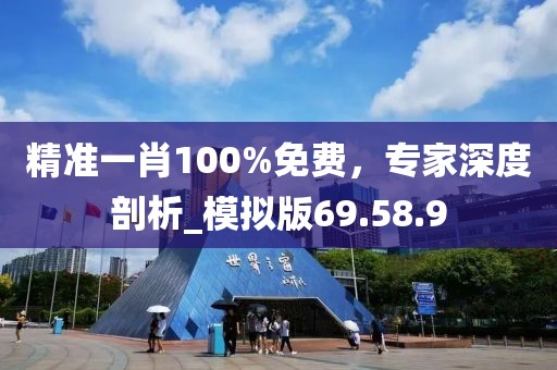 精準一肖100%免費，專家深度剖析_模擬版69.58.9
