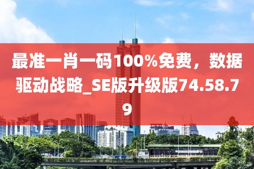 最準一肖一碼100%免費，數(shù)據(jù)驅(qū)動戰(zhàn)略_SE版升級版74.58.79